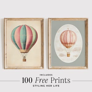 Vintage Gallery Art Print Set, Cottagecore Print, Vintage Nursery, Boy Nursery, Baby Girl Nursery, Antique Wall Art, Printable Art, DIGITAL