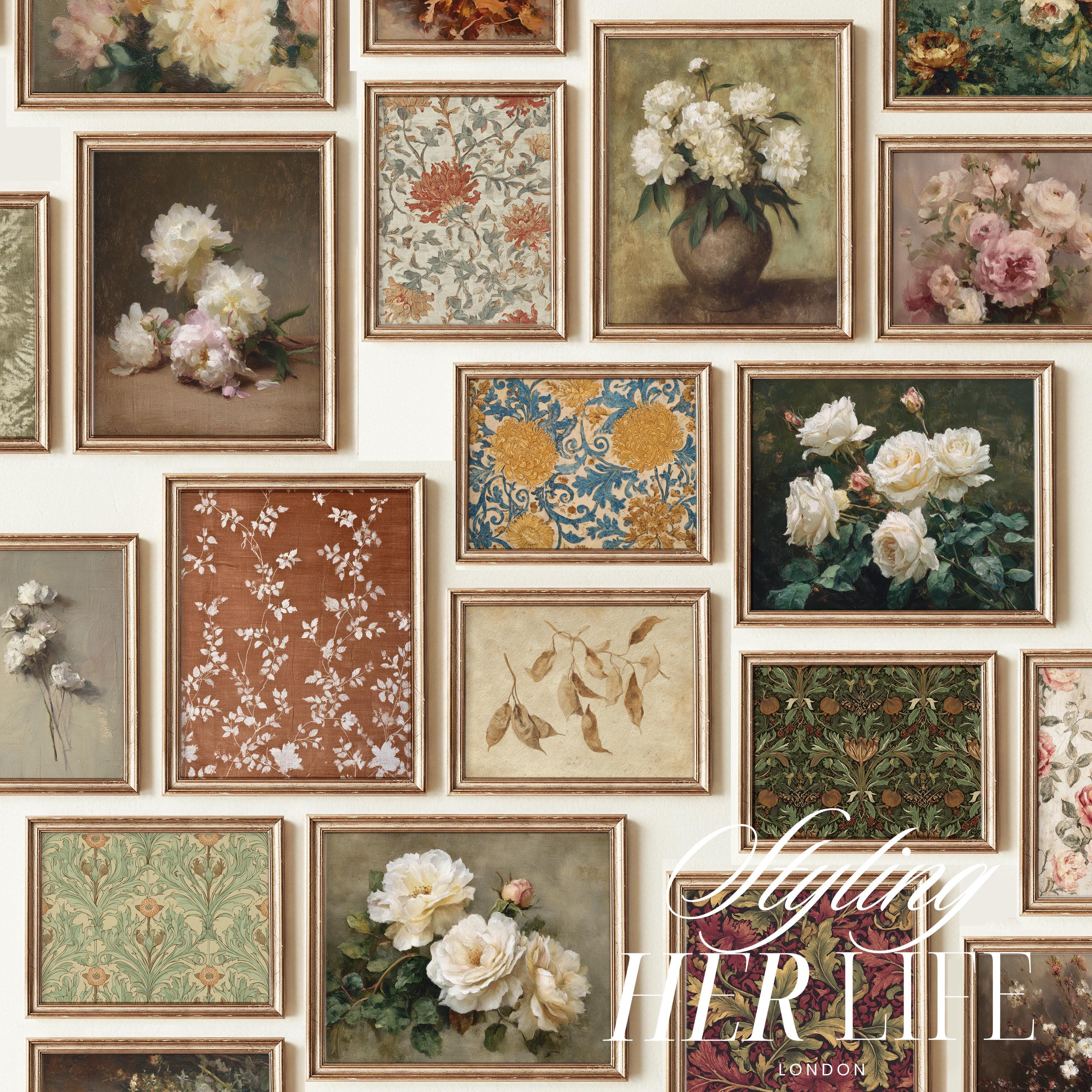 550+ Vintage Floral Art Prints: French Country Gallery Wall Set ...