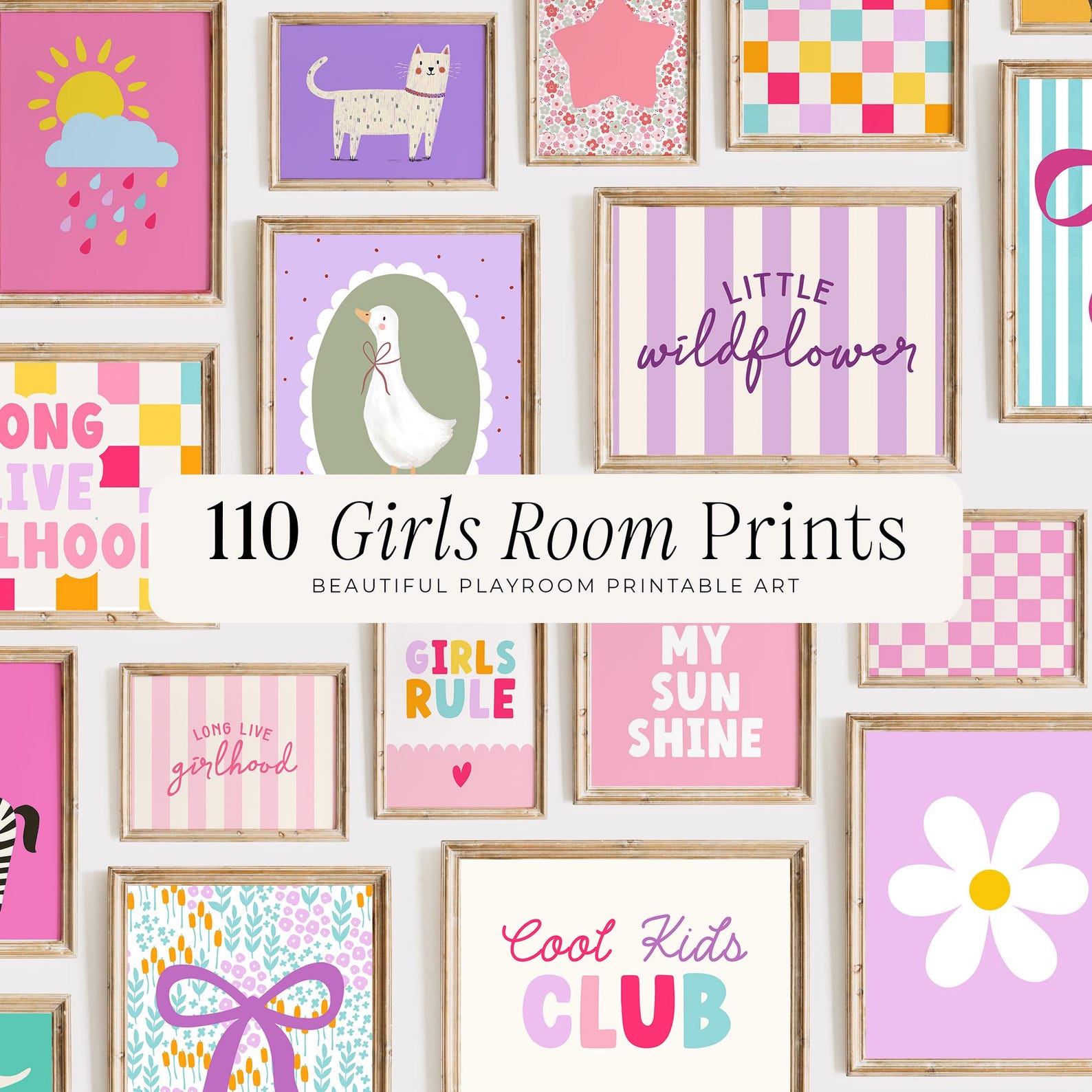500+ Kids Room Prints MEGA Bundle: Playroom Wall Art (digital Download ...