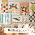 110 Kids Room Prints | Wall Art Set | Nursery Wall Art | Playroom Decor | Kids Room Art | Quirky | Eclectic Art | DIGITAL DOWNLOAD | MB011 product logo