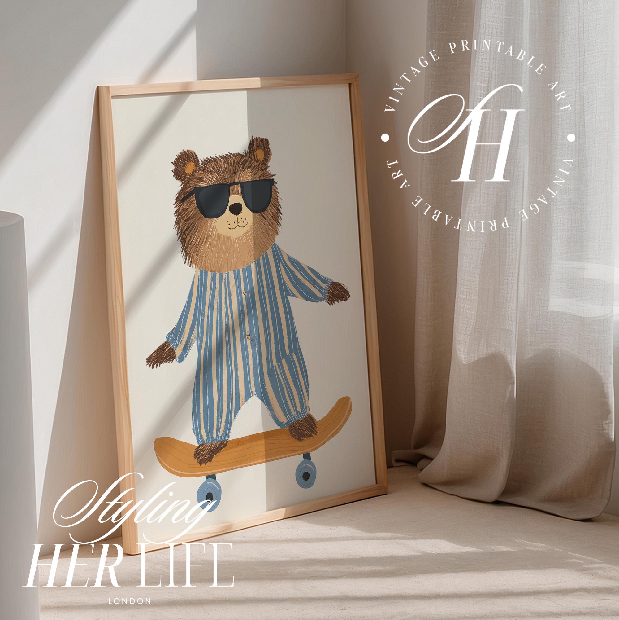 Nursery Art Prints: Animal Gallery Wall Set, Kids Room Decor (digital ...