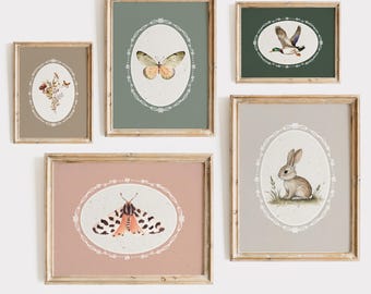 Vintage Nursery Art Prints: Farmhouse Animal Gallery Wall, Kids Room Decor (Digital Download)