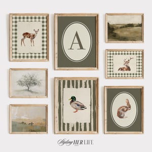Decorazioni murali vintage per la cameretta dei bambini: stampe per bambini in stile fattoria, decorazioni per neonati (download digitale)