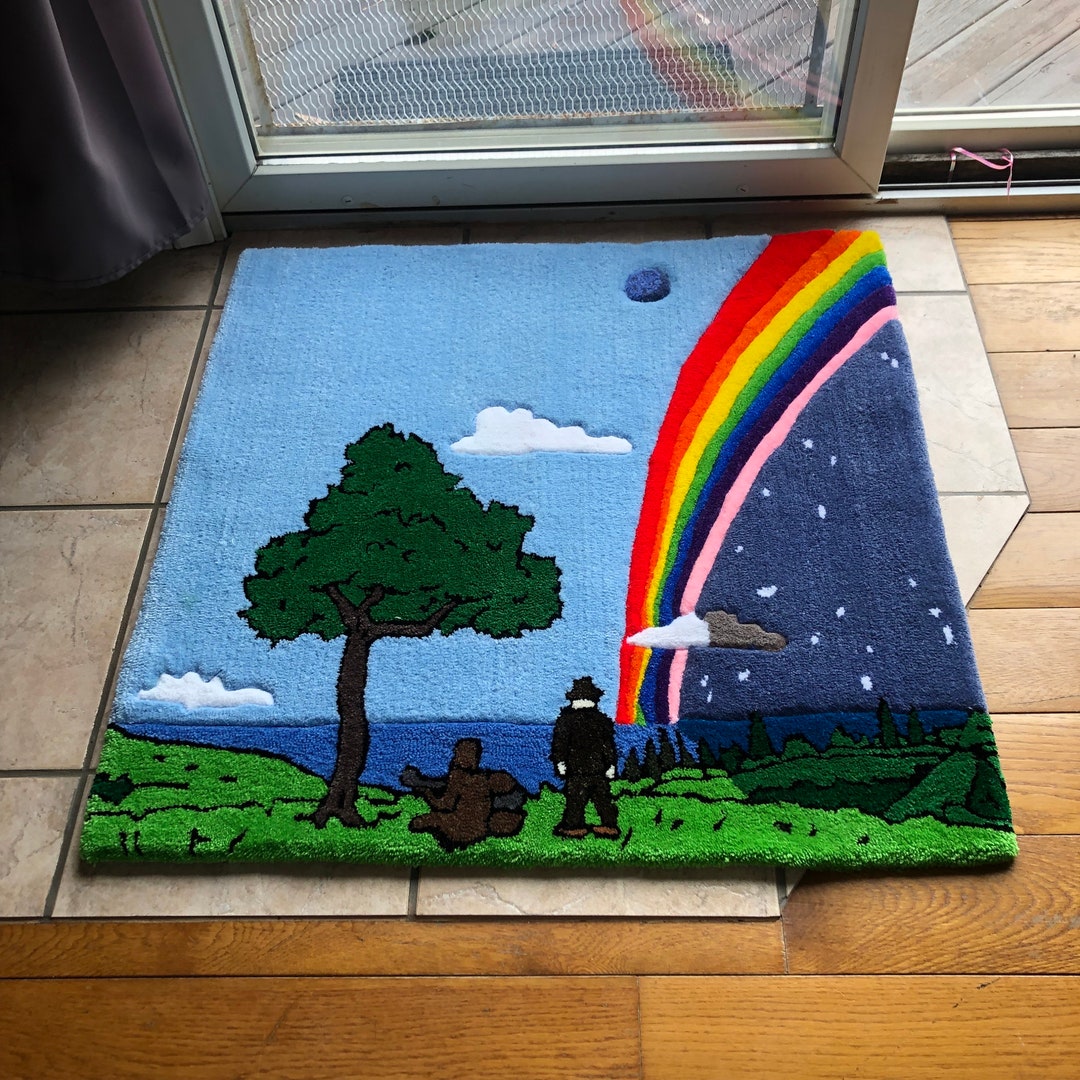 Big Lez Rug: Handmade Cartoon Area Rug, Sassy the Sasquatch Fan Art - Etsy