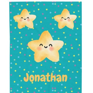 Personalisierte Decke, Babydecke, Kinderdecke, Benutzerdefinierte Name Decke, Sterndecke, Decke, Kinderdecke, Benutzerdefinierter Text, Baby Personalisiert