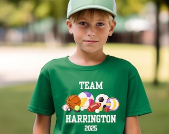 Personalized Team Sports Youth Shirt: School Sports Day Tee