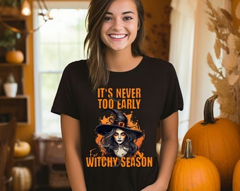 Witchy Season Comfort Colors T-shirt: Halloween Witch Tee