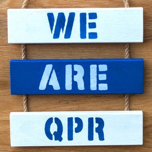 Queens Park Rangers FC Inspired Wall Hanging - We Are QPR