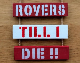 Arazzo da parete ispirato al Doncaster Rovers FC - Rovers Till I Die
