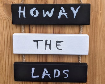 Newcastle United FC Inspired Wall Hanging - Howay The Lads