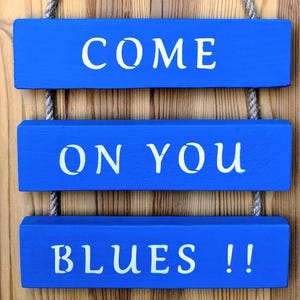 Decoração de parede inspirada no Shrewsbury Town FC - Come On You Blues