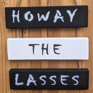 Newcastle United FC Inspired Wall Hanging - Howay The Lasses