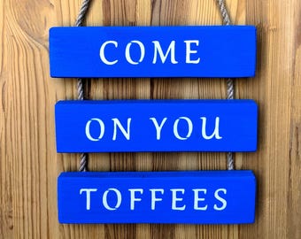 Arazzo da parete ispirato all'Everton FC - Come On You Toffees