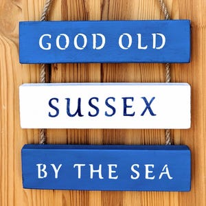 Brighton & Hove Albion FC Inspired Wall Hanging - Good Old Sussex By The Sea