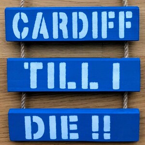 Op Cardiff City FC geïnspireerde muurdecoratie - Cardiff Till I Die