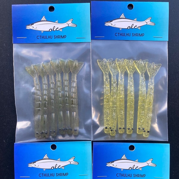 Cthulhu shrimp 3.8” / Soft Plastic fishing lures by 1onelastcast