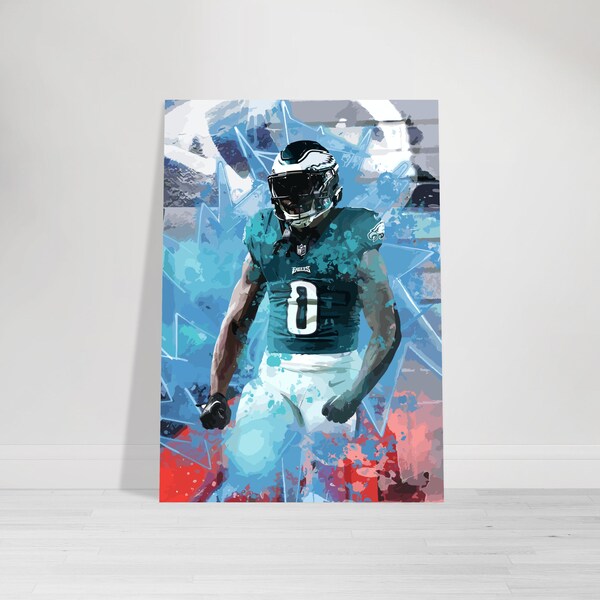 D’Andre Swift Premium Poster Matt – Sports Art, Office, Wall Art, Wall Decoration, Gifts for Football Fans