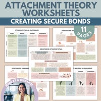 Printable Attachment Theory Worksheets, 4 Attachment Styles Pdf ...