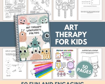 Fichas de Trabalho de Arteterapia para Crianças: Sentimentos, Aprendizagem Socioemocional, Terapia Comportamental Dialética (PDF) - Orientador Escolar - Professor