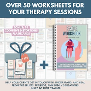 EMDR Therapy Workbook for Therapists: Treatment Plan, Worksheets, Flashcards (PDF Downloadable Guide) image 9