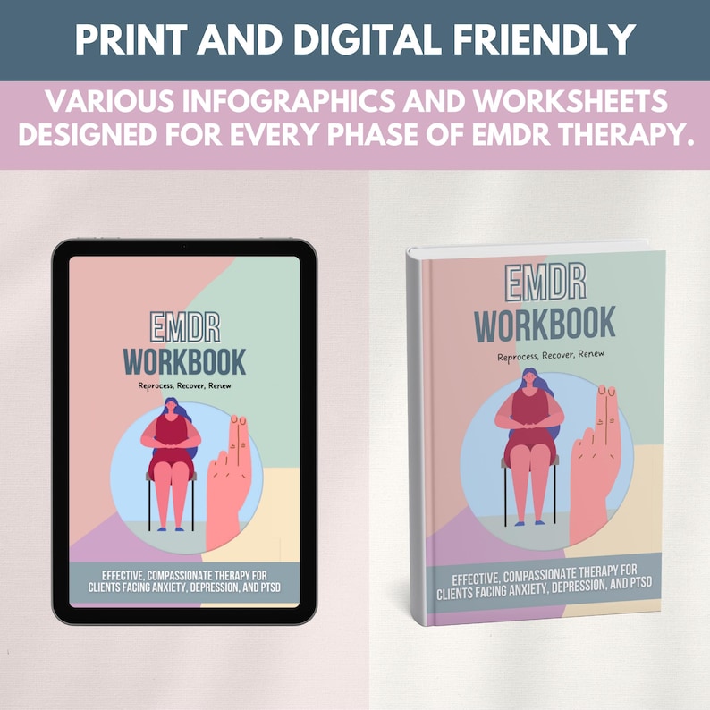 EMDR Therapy Workbook for Therapists: Treatment Plan, Worksheets, Flashcards (PDF Downloadable Guide) image 6