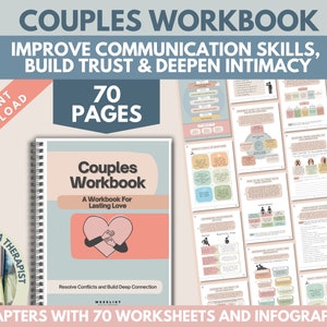 Couples Book Workbook Worksheets Marriage Counseling Therapy Tools Handouts Intimacy Interventions Coaching Ebook Therapist Relationship