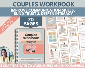 Couples Book Workbook Worksheets Marriage Counseling Therapy Tools Handouts Intimacy Interventions Coaching Ebook Therapist Relationship