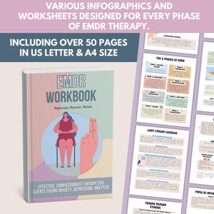 EMDR Therapy Workbook for Therapists: Treatment Plan, Worksheets, Flashcards (PDF Downloadable Guide) image 10
