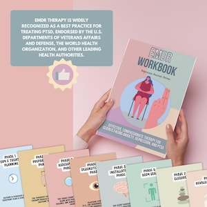 EMDR Therapy Workbook for Therapists: Treatment Plan, Worksheets, Flashcards (PDF Downloadable Guide) image 3