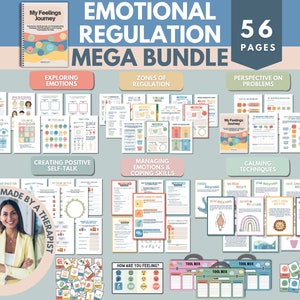 Zones of Regulation, Self Regulation Kids, School Counseling Resources, SEL, Social Emotional Learning,  Emotions Wheel, Calm Down Corner