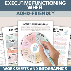 Executive Functioning Worksheets: Skills Tracker, ADHD Autism CBT (PDF Download)