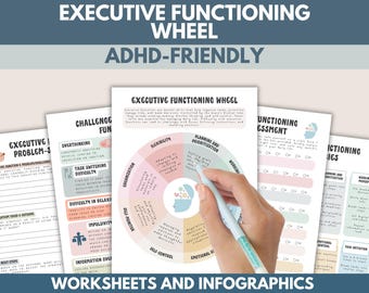 Executive Functioning Worksheets: Skills Tracker, ADHD Autism CBT (PDF Download)