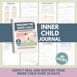 Inner Child Healing Journal: 30-Day Therapy Workbook (PDF)