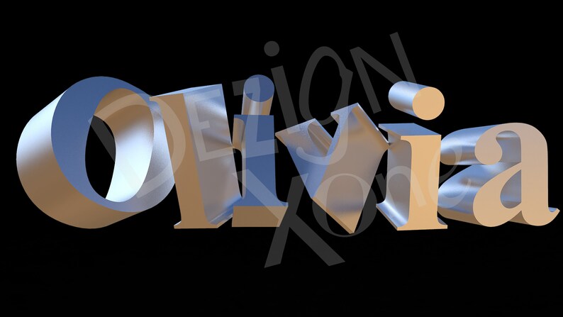 3pack Deal OLIVIA 3D Digital Wallpaper or Design Art Instant Download ...