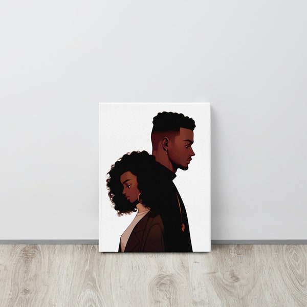 Wall Art 40cmx60cm Couples 3 Sets Black Frame Canvas