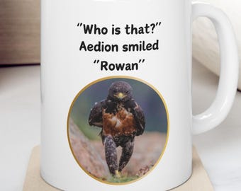 Tazza in ceramica Rowan Tazza Trono di Vetro Rowaelin Regalo per lettori SJM Merchandising di libri fantasy Amore per i libri romantici Tazza divertente ToG Tazza con meme divertente