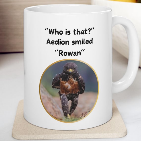 Rowan Ceramic Mug Throne Of Glass Mug Rowaelin Bookish Gift SJM Fantasy Book Merch Romantasy Book lover Funny Mug  ToG Funny Meme Mug