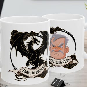 Fourth Wing Mug  Tairn Xaden Riorson Violet Sorrengail Merch Bookish Gift Funny Bookish Cup Basgiath Fourth Wing Merch Fantasy Romantsy Cup