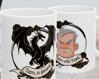 Fourth Wing Tairn Dragon Mug, Bookish Gift