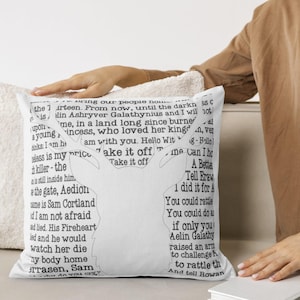 Throne Of Glass Pillow Sarah J Maas Throne Of Glass Aelin Ashryver Galathynius Merch TOG Quotes Pillow Rowan Whitethorn Dorian Havilliard