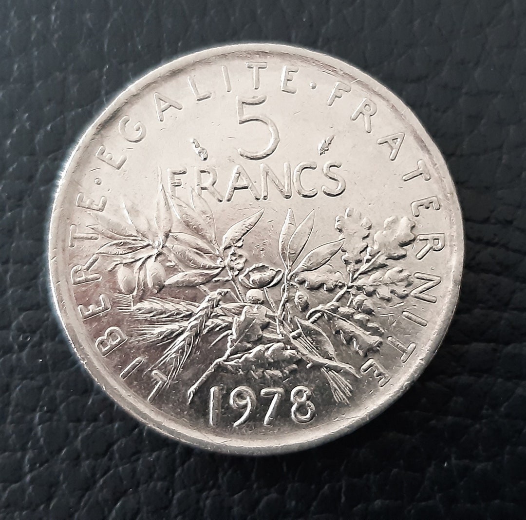 5 Francs of France 1978 - Etsy 5 Francs of France 1978 - Etsy