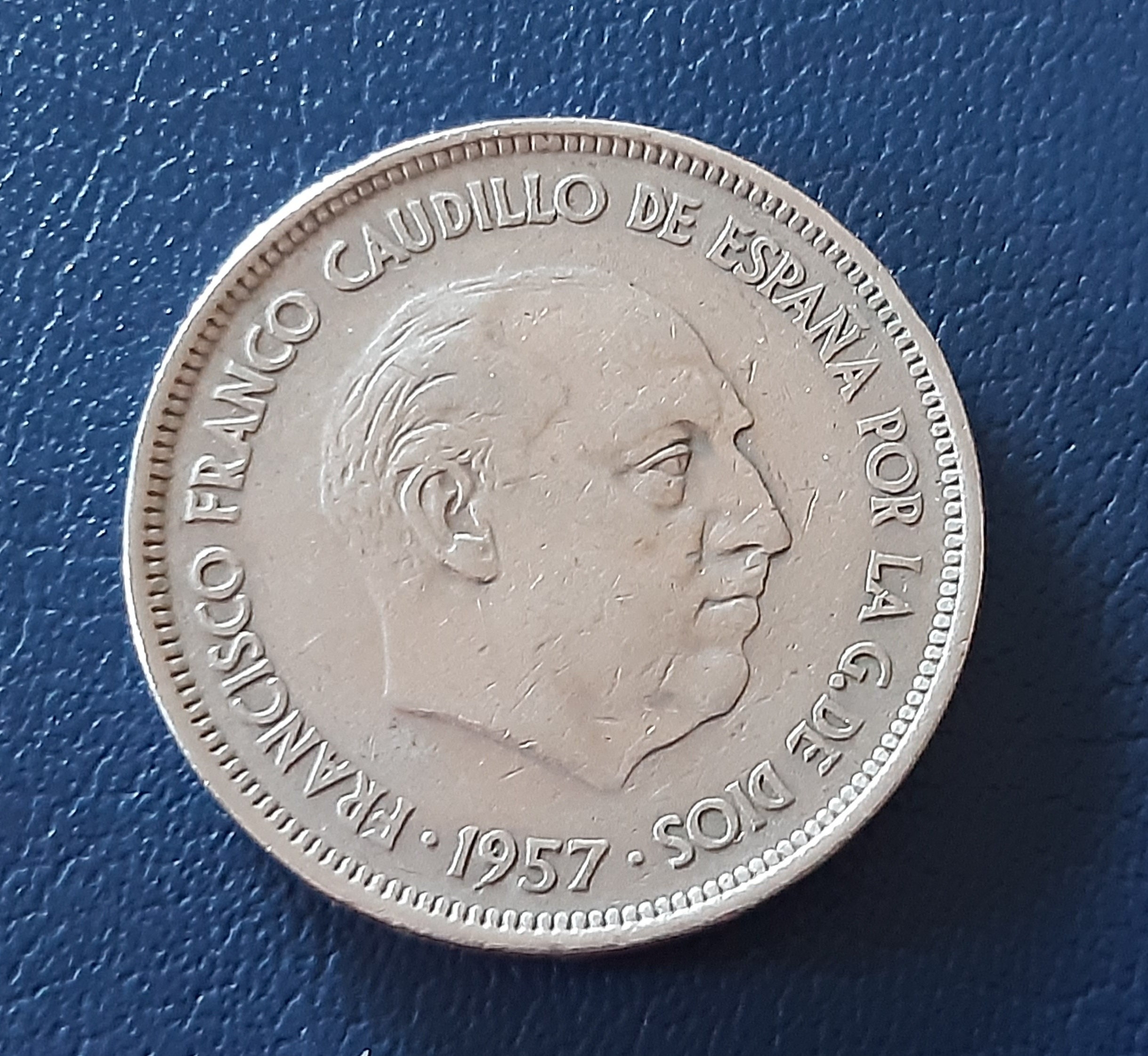 25 Pesetas Francisco Franco 1957 *59 Good Condition - Etsy