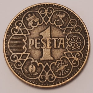 One peseta 1944 Good condition