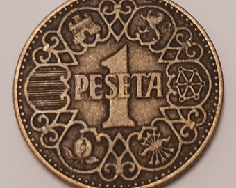 1 ペセタ 1966* 72 フランシスコ・フランコ 流通 - Etsy 日本