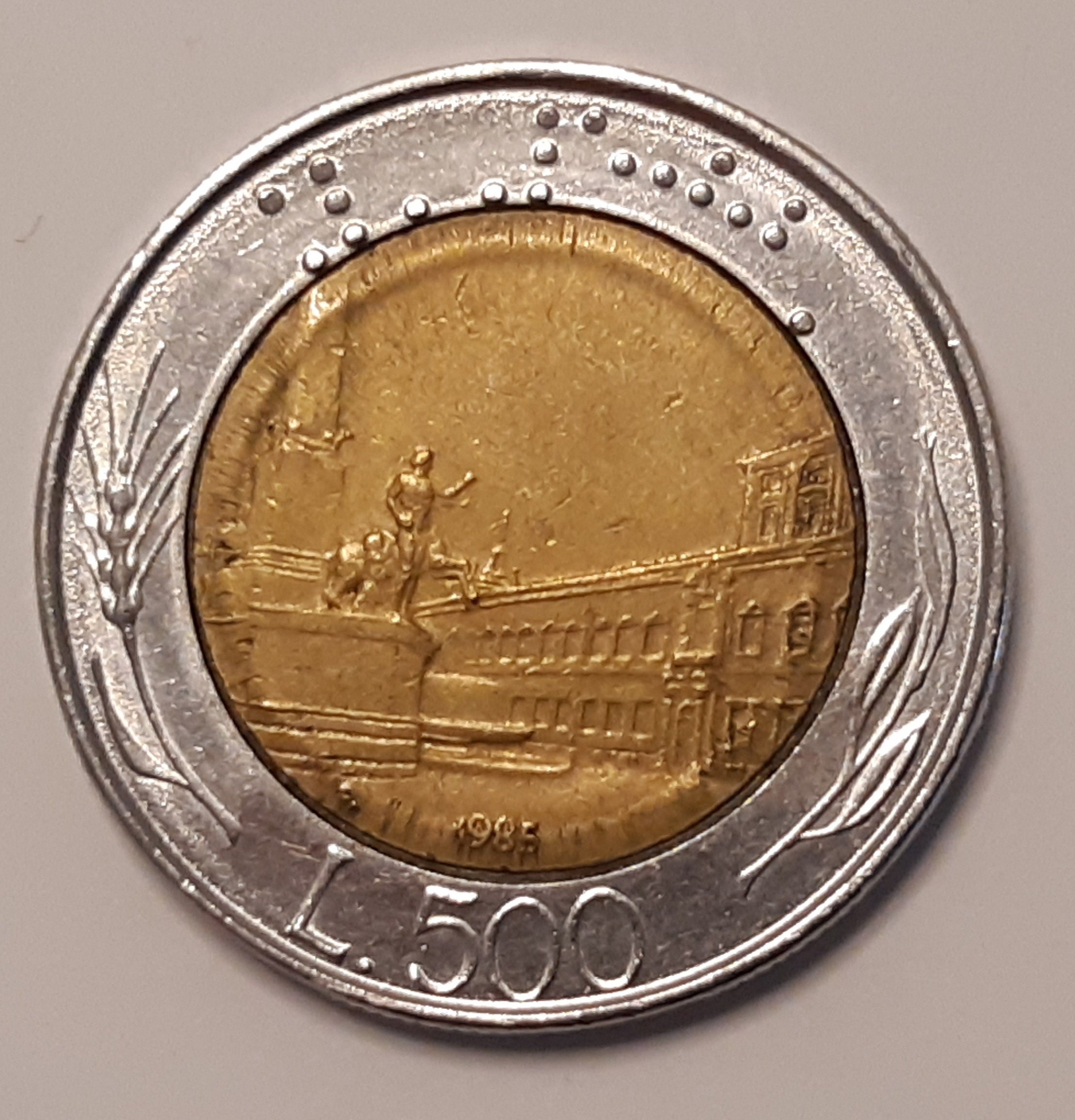 500 リラ 1985 イタリア共和国** エラー** レア** - Etsy 日本