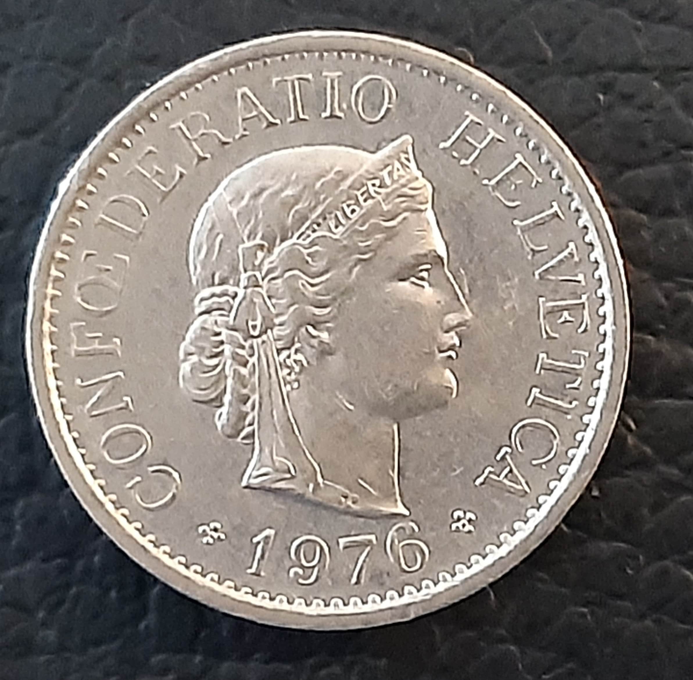 10 スイス フラン 1976 ヘルベティア - Etsy 日本