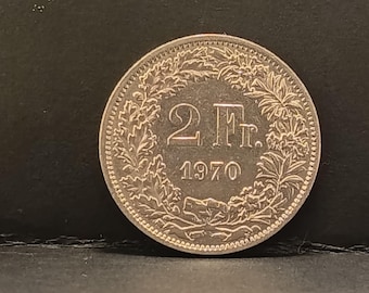 1969 ヘルベティア 2 スイス フラン - Etsy 日本