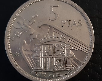 コイン コイン流通コイン スペイン 5 ペセタ 1957 スター 75 - Etsy 日本