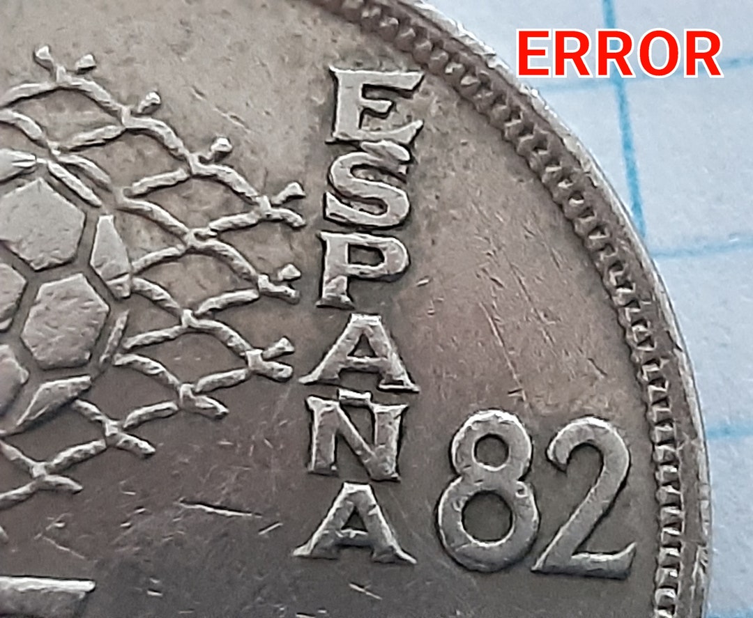 25 ペセタ スペイン 82 *エラー*付き - Etsy 日本