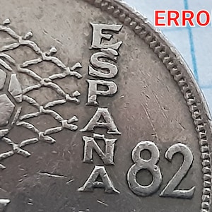 25 Pesetas SPAIN 82 with *ERROR*
